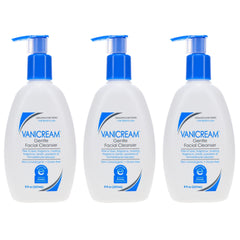 Vanicream Gentle Facial Cleanser bottle pump demonstrates easy daily cleansing for sensitive skin.