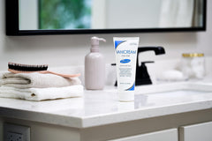Vanicream Hair Styling Gel texture close-up highlights light, flexible hold.