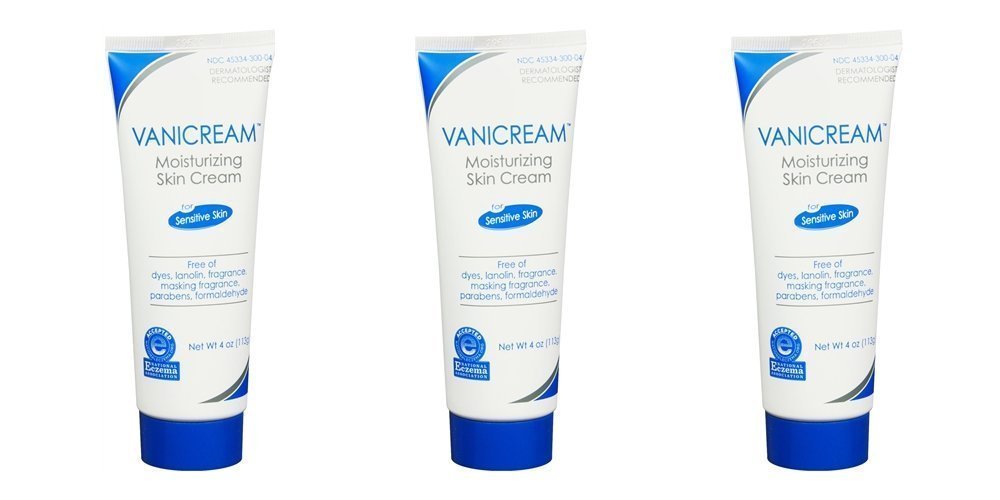 Vanicream moisturizing skin cream pack of 3 front jar shown for daily sensitive-skin hydration.