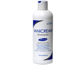 Vanicream shampoo bottle pour demonstrating a gentle cleanse for sensitive skin in daily routine.