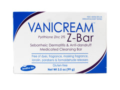 Vanicream Z-Bar closeup showing smooth bar texture for gentle cleansing.