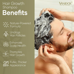 VANIDOX carbonic shampoo lather close-up highlights deep hydration and foam texture