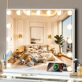 VANITII GLOBAL Hollywood vanity mirror with lights provides bright, even makeup-ready glow
