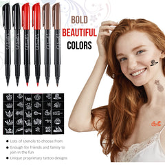 Vanli's skin-safe ink is plant-based and gentle on skin during wear.