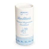 VanMan’s coconut and magnesium deodorant stick applies smoothly for daily comfort.