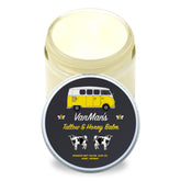 Vanman's Tallow and Honey Balm jar close-up showing fragrance-free nourishment for skin.