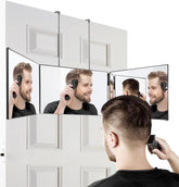 Vanmirr 3 Way Mirror full view for 360-degree DIY haircuts.
