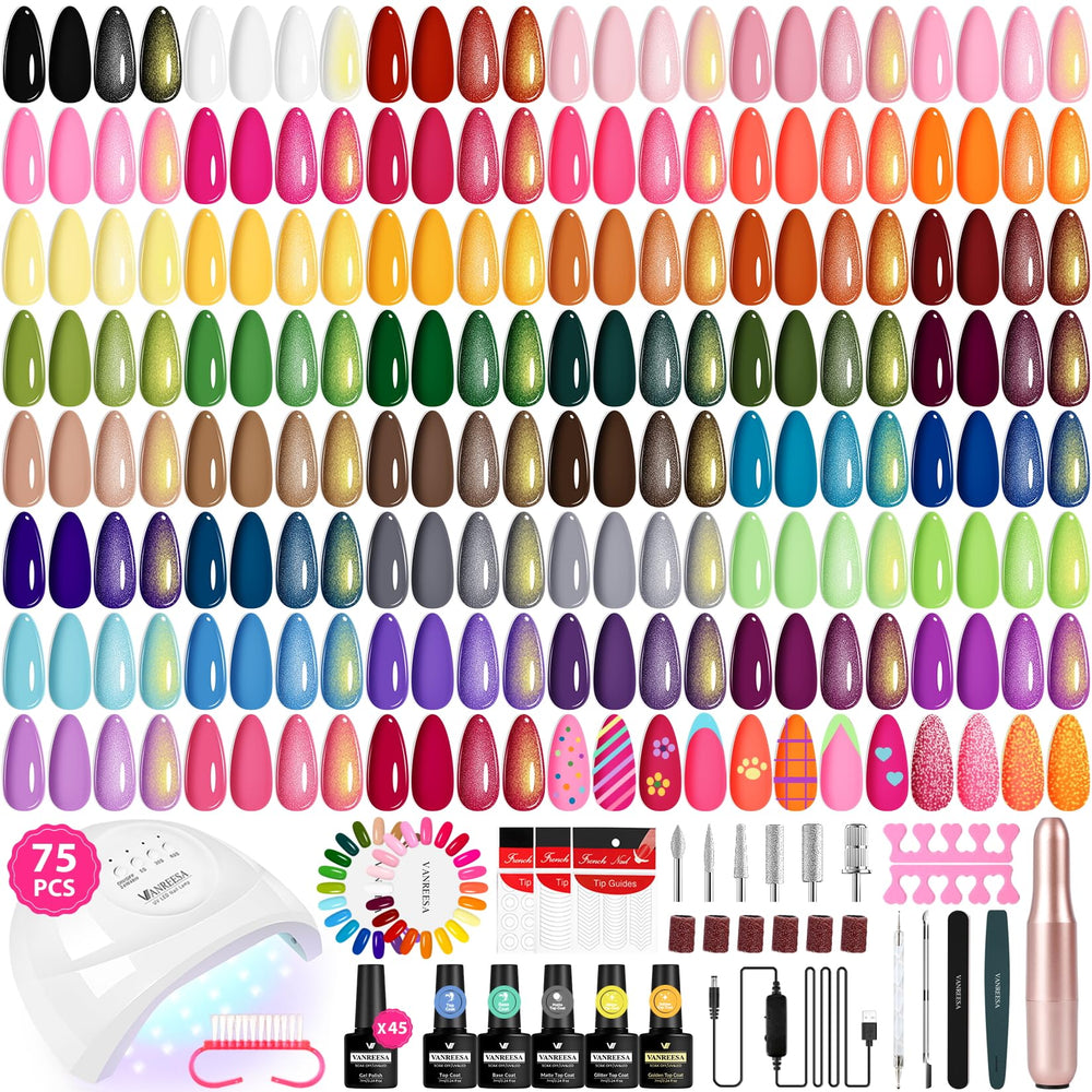 VANREESA gel nail kit front view for at home salon manicures
