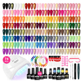 VANREESA gel nail polish kit color palette showcases versatile shades for at-home manicures.