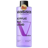 VANSISOS acrylic liquid bottle 8oz ready for DIY nail projects.