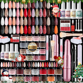 VANSISOS dip powder kit shows 30 color powders for at-home manicures