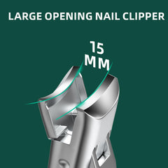 VANWIN safety-lock catcher prevents nail splash during clipping.