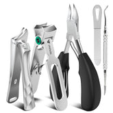 VANWIN toenail clippers lifestyle setup for easy at-home pedicures beside a chair.