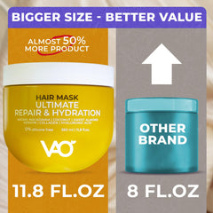 VAO Deep Conditioning Hair Mask with shea butter close-up for soft hair