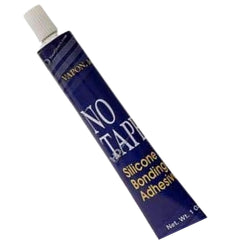 Vapon No Tape Liquid Adhesive with Topsol solvent shows easy removal option