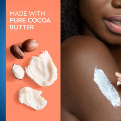 Vaseline Cocoa Glow texture closeup shows creamy, deeply nourishing formula.