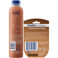 Vaseline Cocoa Radiant Lip Therapy mini for on-the-go lip hydration.