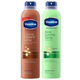 Vaseline Cocoa Radiant Spray bottle for quick, non-greasy moisture after shower