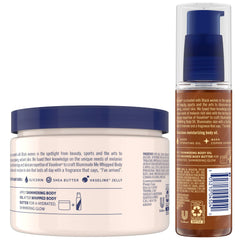 Vaseline Illuminate Me body oil bottle with copper shimmer glow.