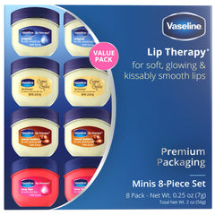 Vaseline Lip Therapy Original jar close-up highlights classic moisture for lips.