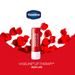 Vaseline Lip Therapy Rosy Lips tinted swatch reveals rosy color
