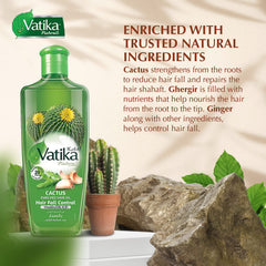 Vatika Naturals Cactus Enriched Hair Oil scalp massage demonstrates absorption and nourishment