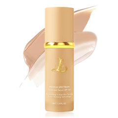 VBEYD Foundation 4-in-1 bottle shows all-day hydration and sun protection for natural-looking skin.
