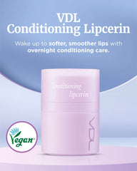VDL Lipcerin mallow leaf jar shows conditioning care with a glossy finish.