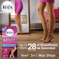 Veet almond oil vitamin E moisturizes skin during waxing for comfort