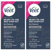 Veet leg and body hair removal kit packaging showcases premium salon-like experience.