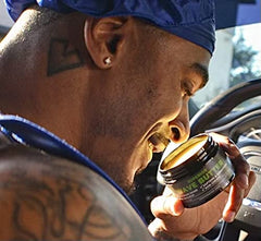 Veeta Grease finish shows non-greasy, long-lasting shine for waves.