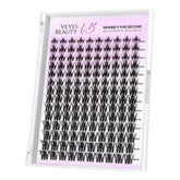 VEYESBEAUTY lash clusters tray in Camellia 8-18mm for customizable DIY looks.