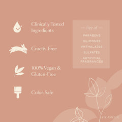 VEGAMOUR GRO Dry Shampoo mist distributes evenly with no white residue