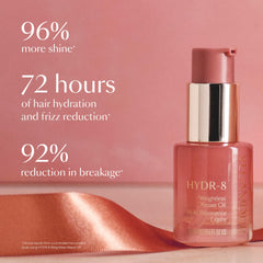 VEGAMOUR HYDR-8 Weightless Repair Oil adds shine without weighing hair down.