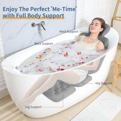 VEILS bath pillow 160-suction-cups demonstrates secure, slip-free attachment.