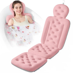 VEILS Luxury Bath Cushion provides full-body support in the tub for a spa-like soak.