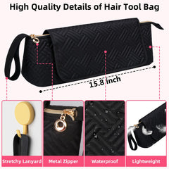Veirdro internal pockets with elastic bands keep hair accessories organized.