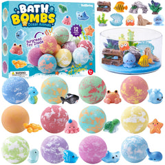 Vellibring Ocean Bath Bombs with Toys Inside deliver playful bath time fun