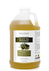 velona olive pomace oil 64oz bottle—pure carrier oil for skin hydration and hair softness