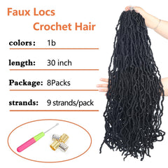 Vemet Soft Locs 30-inch pre-looped crochet hair beginner friendly