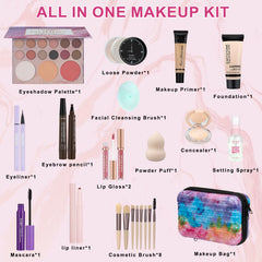 Venshun makeup set cosmetic brushes: eight-pack for precise application.