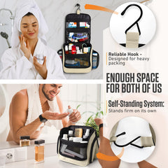 VENTURE 4TH versatile hook design supports hanging on door or towel rack.