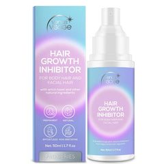 VENUS VISAGE Hair Inhibitor bottle front for smoother skin after waxing and shaving.