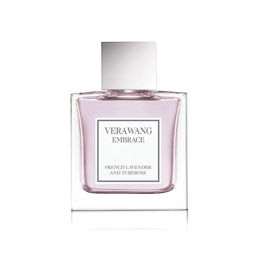 Vera Wang Embrace bottle top view showcases elegant design for everyday glamour.