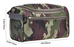 Vercord bag open compartment shows roomy interior for shaving kit essentials