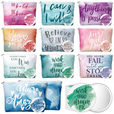 Vercraft inspirational canvas makeup bag patterns for daily motivation