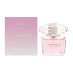 Versace Bright Crystal bottle in pink glass, ideal for daytime wear
