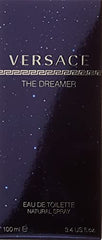 Versace Dreamer bottle front view suitable for confident daytime use