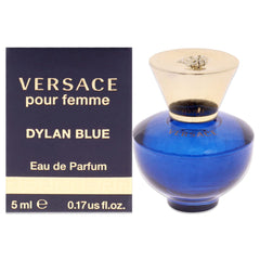 Versace Dylan Blue Women EDP Splash Mini label detail indicating authenticity