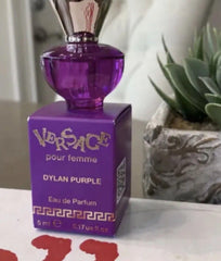 Versace Dylan Purple mini EDP splash bottle for on-the-go fragrance and daily wear